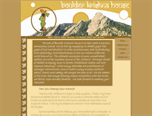 Tablet Screenshot of boulderkrishnahouse.com
